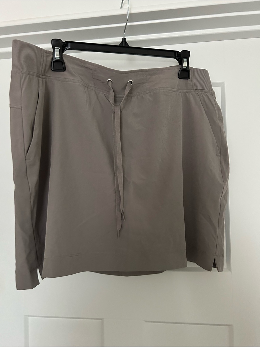 RBX Taupe Drawstring Casual Skirt
